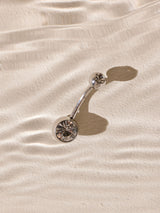 Next Belly Bar - Silver Tone Sparkle Waterproof Stainless Steel- Buy online at McGrocer