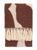 Gallery Home brown abstract throw 170cm, UK version
