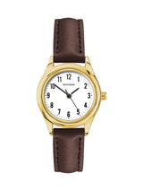 Next Women's 25mm Round Analogue Watch with Grey Leather Strap- Buy online at McGrocer
