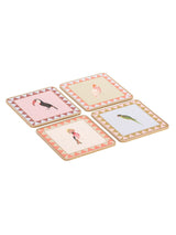 Next Yvonne Ellen Set of 4 Multi Square Birds Coasters- Buy online at McGrocer