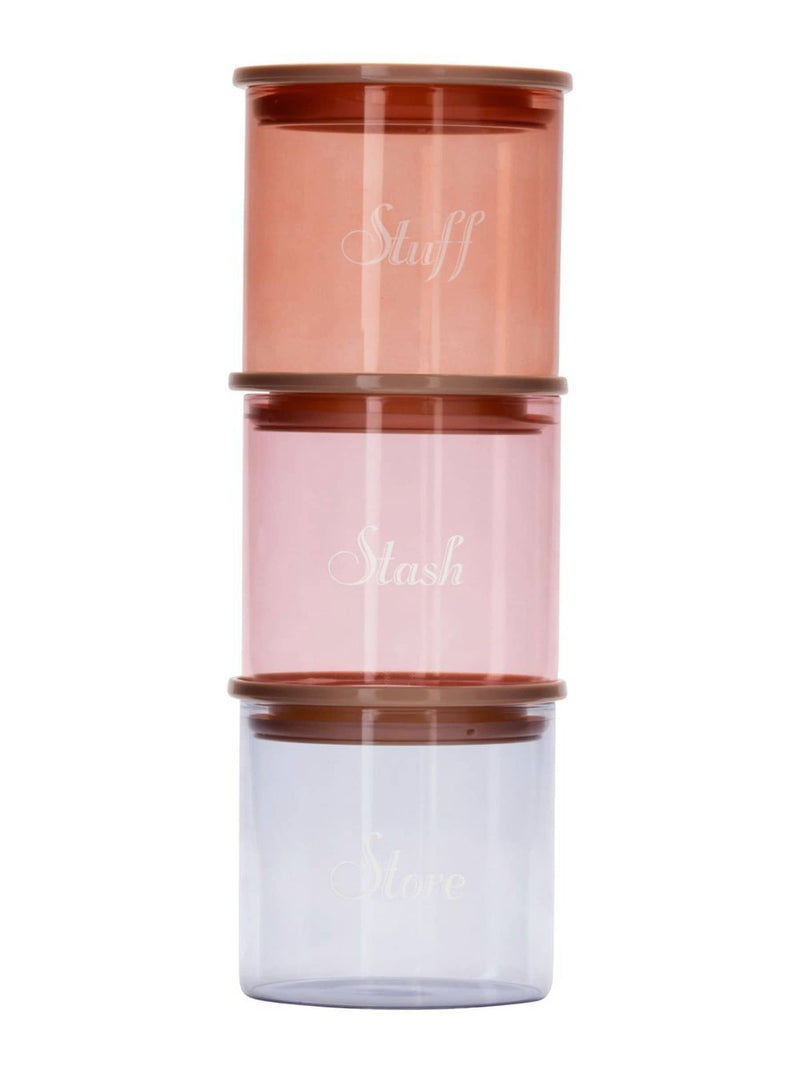 Yvonne Ellen 3 piece stacking storage jars - British product