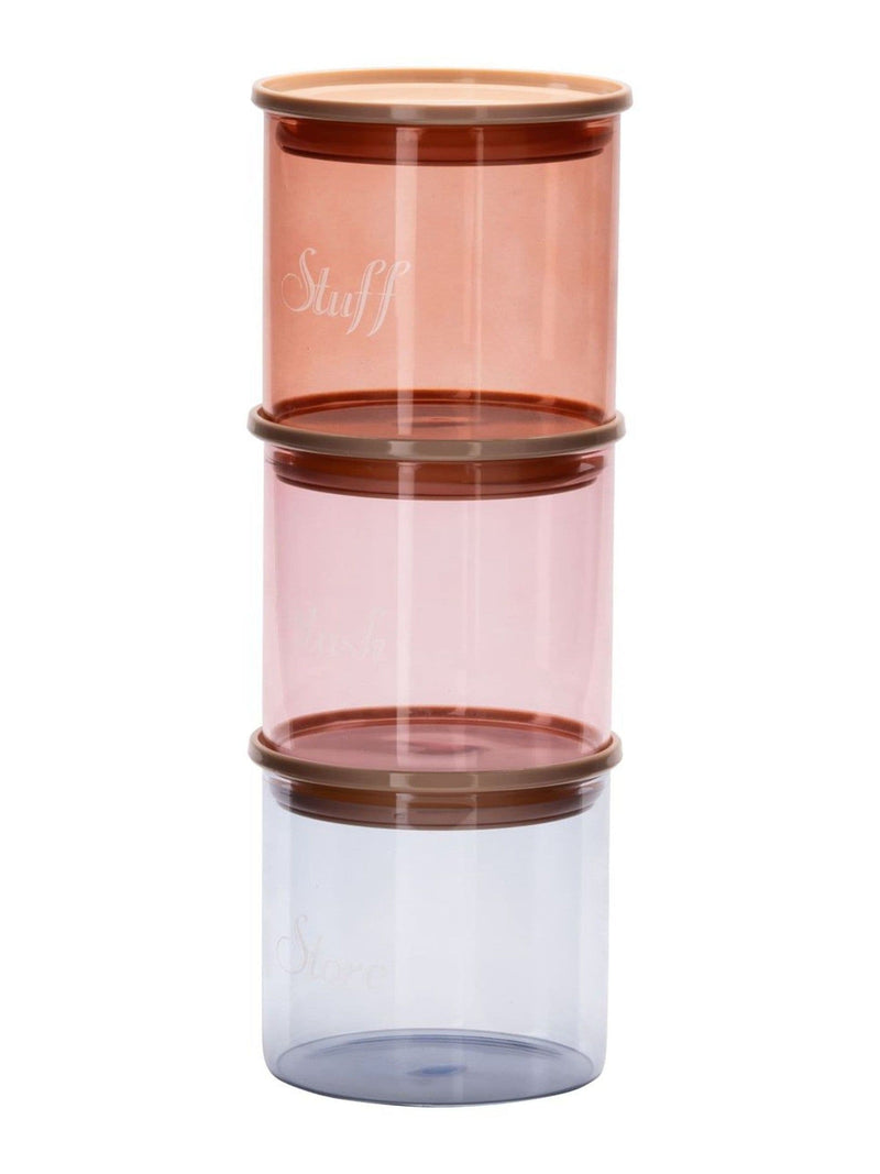 Yvonne Ellen 3 piece stacking storage jars - British product