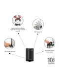 Brabantia Matt Black pedal bin 3L - British product