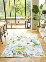 Next Hug Rug Multi Butterfly Blooms Rug - 120x185 cm, 160x230 cm, 185x275 cm- Buy online at McGrocer