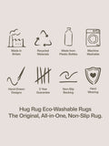 Hug Rug Green Isla Plaid rug, imported from the UK