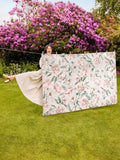 Hug Rug Pink Blooming Peonies rug, imported from the UK