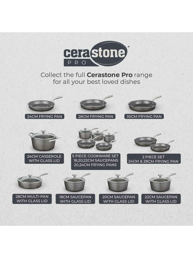 Tower Graphite Cerastone Pro 22cm saucepan (British brand)