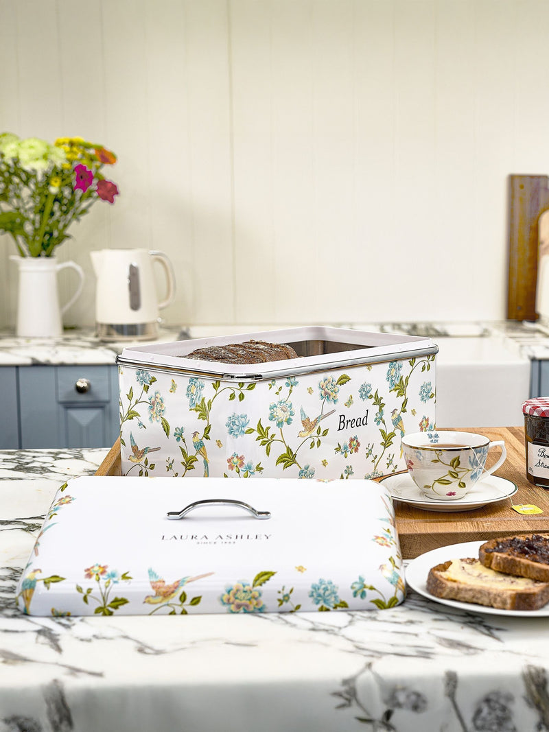 Laura Ashley Elveden White bread bin - British product