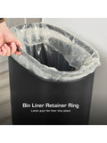 Swan Black Oval sensor bin 55L (British brand)