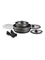 Next Tower Black Freedom Precision 13-Piece Frying Pan and Saucepan Set- Buy online at McGrocer