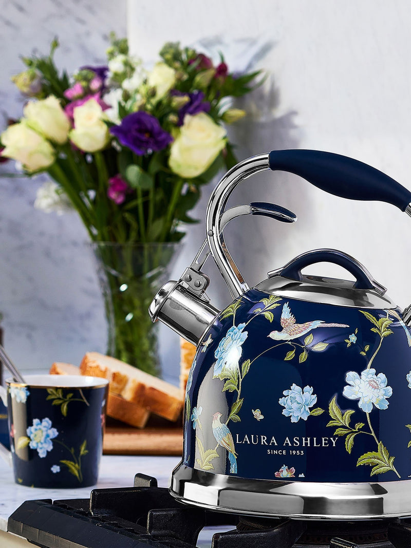 Laura Ashley Elveden Navy stove top kettle 3 litre (British brand)