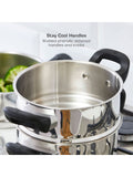 Swan stainless steel 3 tier steamer 18cm - British product