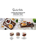 Sur La Table walnut rectangular serving tray (British brand)