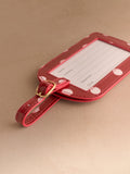 Cath Kidston red polka dot luggage tag apple kitten, imported from the UK