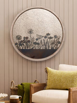 Next Voyage Maison Grey Fleure Et Faune Circle Antique Wall Mirror- Buy online at McGrocer