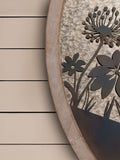 Voyage Maison Grey Fleure Et Faune Circle Antique Mirror 70cm (British brand)