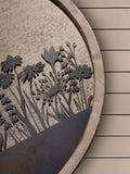 Voyage Maison Grey Fleure Et Faune Circle Antique Mirror 70cm (British brand)