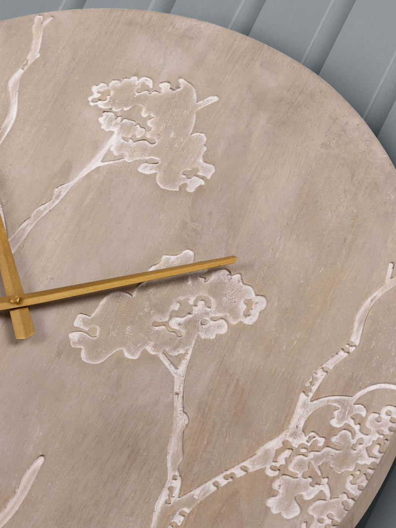 Voyage Maison Brown Paloma wooden clock (British brand)