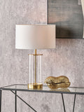Pacific Westwood champagne gold table lamp - British product