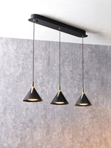 Next Pacific Black 3 Drop LED Pendant Ceiling Light- Buy online at McGrocer