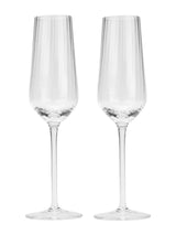 Next Style Sisters Set of 4 Clear Champagne Glasses 25cm- Buy online at McGrocer