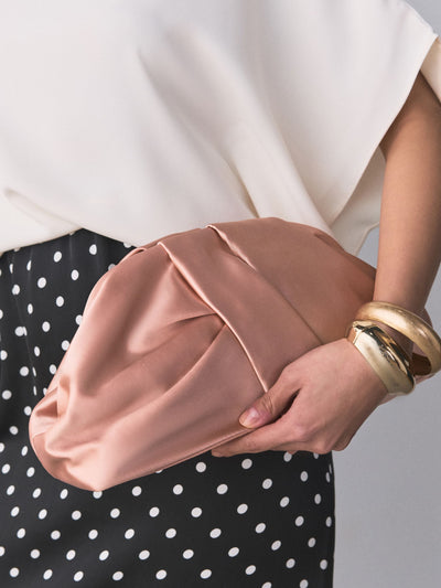 Next Pink Snap Clutch Bag- Buy online at McGrocer