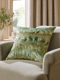 Green velvet cushion with mirage pattern 50x50cm, UK version