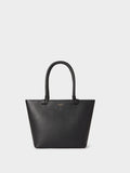 Osprey London black Collier leather tote bag, imported from the UK