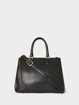 Next Osprey London Black Oxford Leather Hobo Bag- Buy online at McGrocer