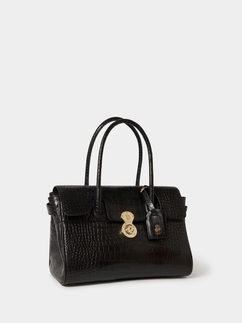 Osprey London Weybridge leather shoulder bag with adjustable interior (British brand)