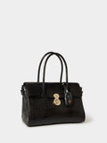 Osprey London Weybridge leather shoulder bag with adjustable interior (British brand)