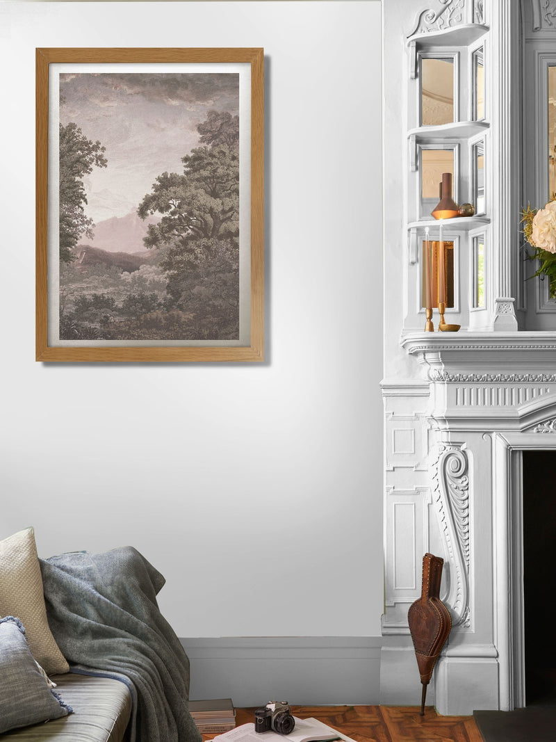 Graham & Brown Sketch Forest Taupe wood frame, imported from the UK