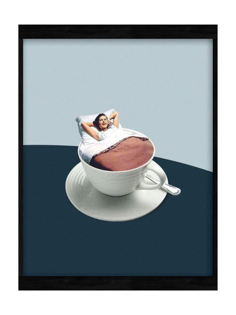 Graham & Brown Blue Morning Rituals framed artwork in two sizes (British brand)