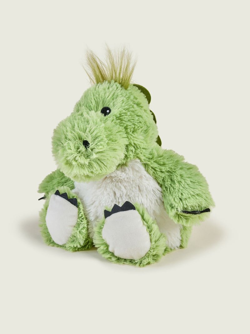 Warmies Green Dinosaur large heatable soft toy - British product