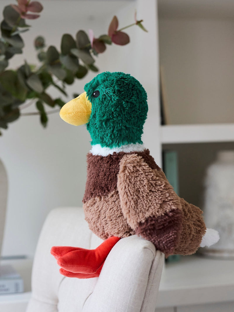 Warmies Brown Large Mallard heatable plush toy (British brand)