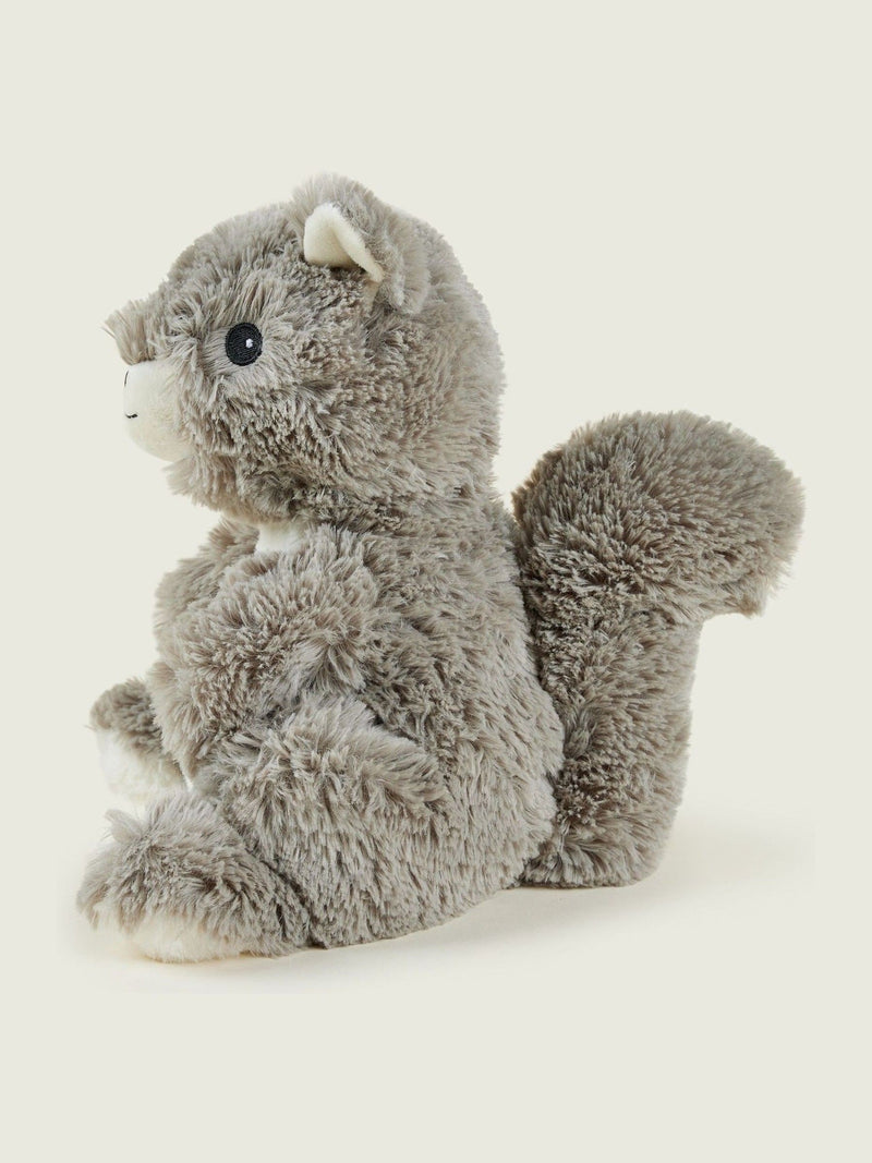 Warmies grey large squirrel heatable soft toy, UK version