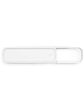 Brabantia Mineral Fresh White toilet roll holder with shelf - British product