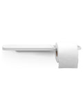 Brabantia Mineral Fresh White toilet roll holder with shelf - British product