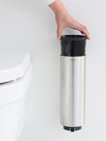 Brabantia Matt Steel Profile toilet brush and holder set (British brand)