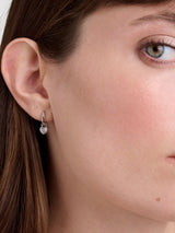 Next Ted Baker Silver Tone Clear Crystal Mini Heart Huggie Earrings- Buy online at McGrocer