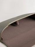 Olive green sunglasses case with magnetic closure - British product