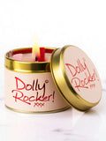 Lily-Flame Dolly Rocker scented tin candle 230g, imported from the UK