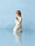 Willow Tree Cream Prayer of Peace figurine, 10cm cast stone (British brand)