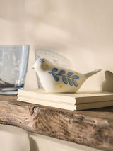 Next Blue Hand Painted Folk Art Ceramic Bird Ornament- Buy online at McGrocer