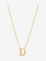 Next Inicio 14K Gold Plated Mother of Pearl Initial D Pendant Necklace- Buy online at McGrocer