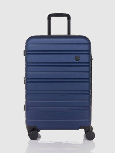 Next Nere Stori Blue Medium Expandable Spinner Luggage- Buy online at McGrocer