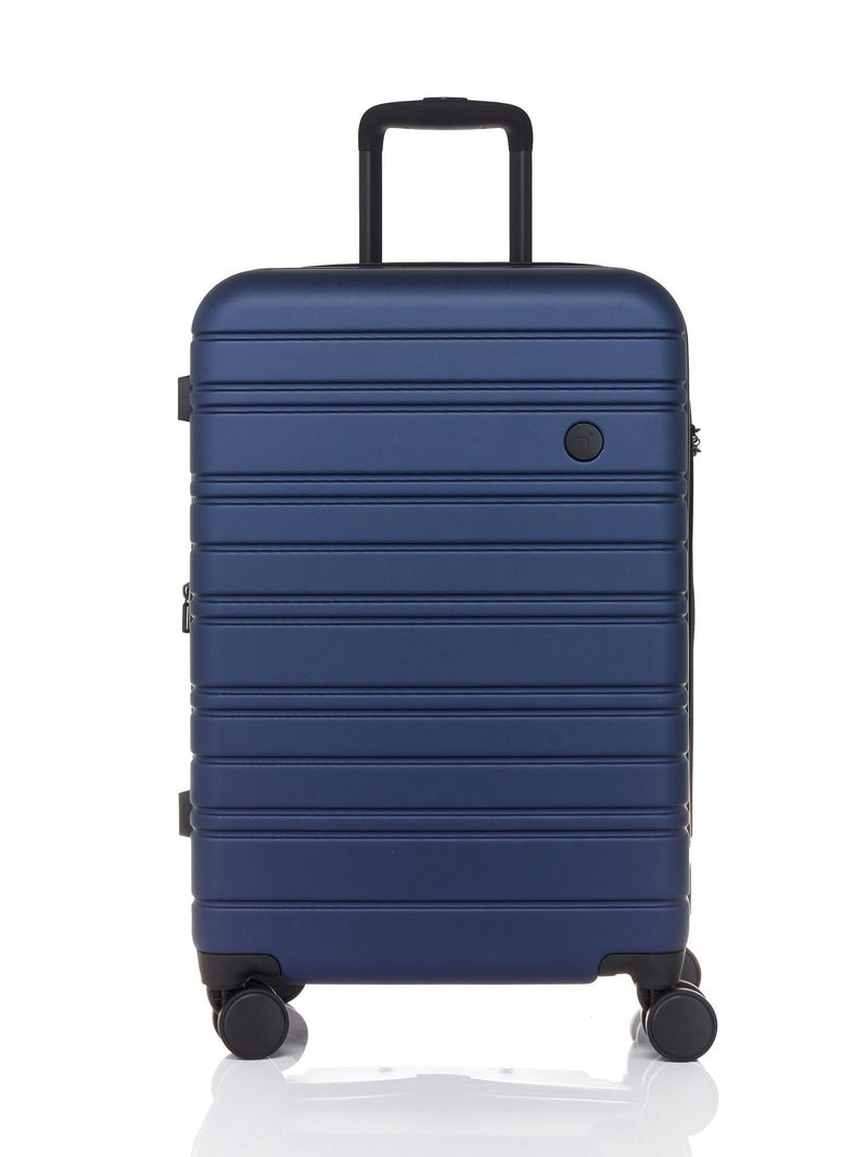 Nere Stori medium blue suitcase check-in luggage, imported from the UK