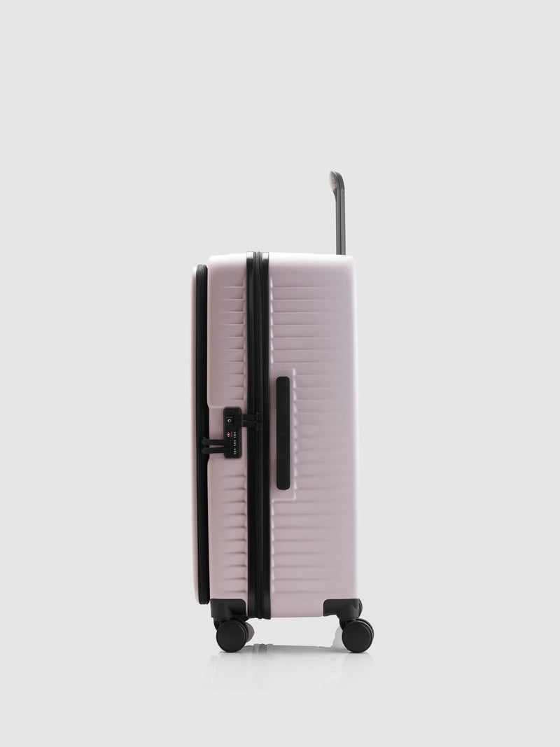 Nere Pink Venture Dual Open large suitcase - British product