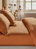 Purple Blackberry Cotton Rich Deep Fitted Bed Sheet