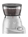 Smeg stainless steel conical burr coffee grinder, UK version